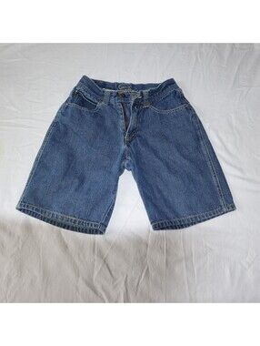 Karl Kani Boys Denim Shorts Size 8 Light Wash Classic Fit
